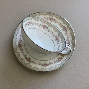 Vintage Noritake China 5770 Glenwood French Country Tea Cup and Saucer Set